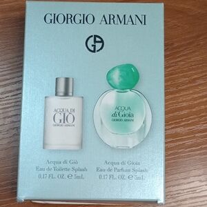 Giorgio Armani Acqua di Gio / Acqua di Gioia Fragrance Set - Aqua Green